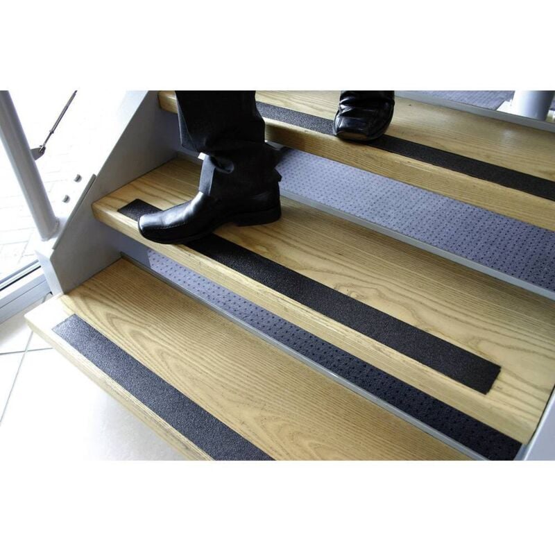 foto del prodotto coba europe gf010001 nastro adesivo antiscivolo l x l 18.3 m x 25 mm nero