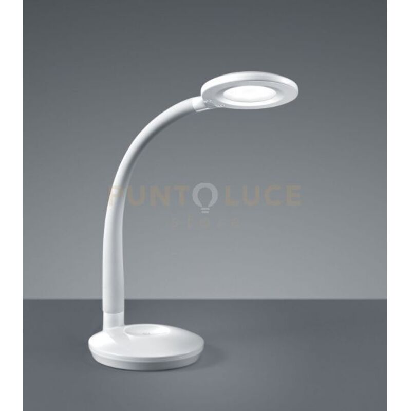 foto del prodotto cobra lampada da studio orientabile plastica bianca h.47cm led 3,5w 1x 400lm, 3000k