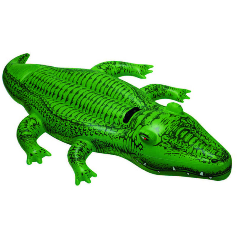 foto del prodotto coccodrillo gonfiabile cavalcabile 3 anni cm.168x86 peso kg.0,760 art.58546 