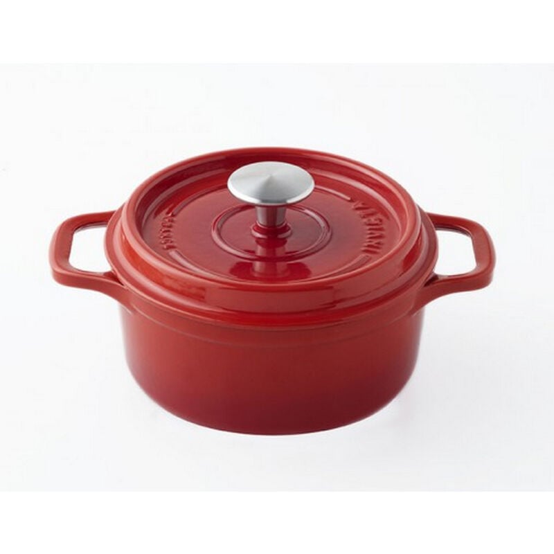 foto del prodotto cocotte tonda in ghisa smaltata 32cm rubino puv402320 invicta