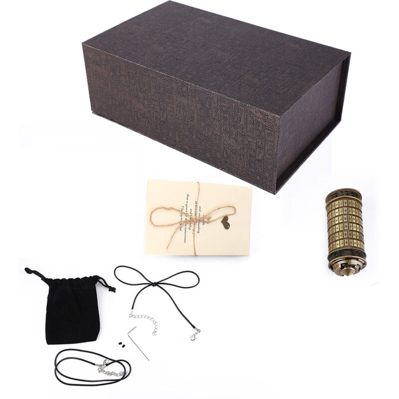 foto del prodotto code cryptex lettre code verrouillage anneau classique mot de passe lettre mot de passe verrouillage anneau titulaire saint valentin cadeau