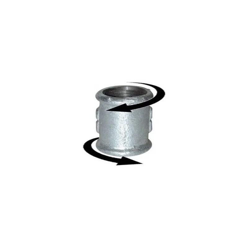 foto del prodotto codital manicotto 15x21, destro sinistro galvanizzato