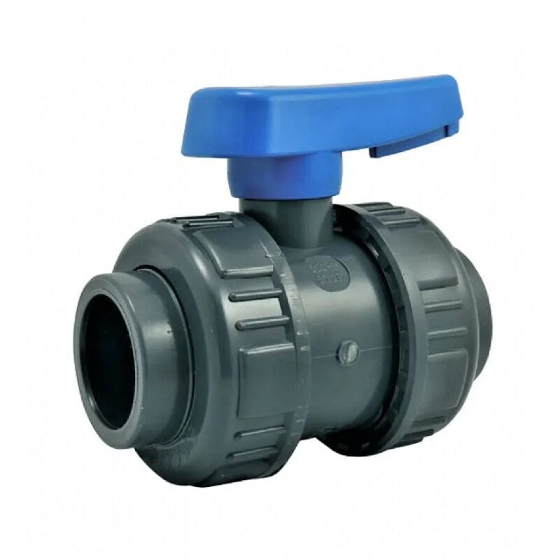 foto del prodotto codital valvola a sfera per piscina, doppio bocchettone diametro 63 mm