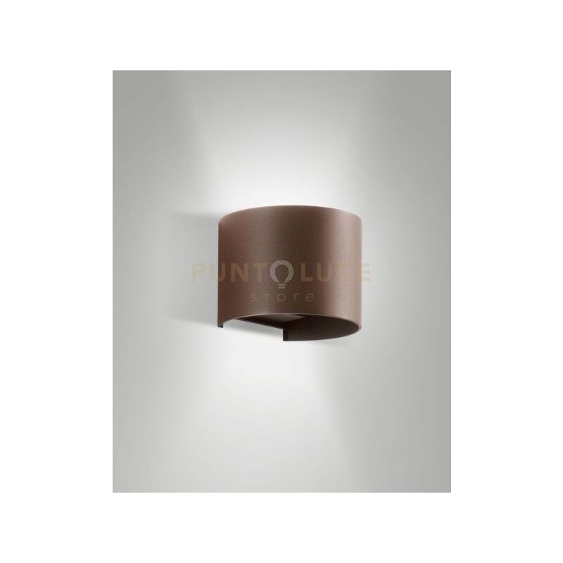 foto del prodotto cody applique d esterno doppia emissione a led 12w 3000k 1448lm corten ip65
