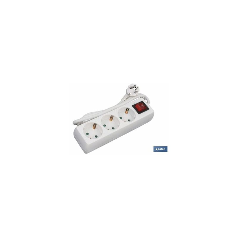 foto del prodotto cofan base multipla 3t. cavo da 1,4 m con int.