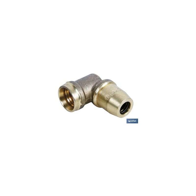 foto del prodotto cofan connettore a gomito 90 r a5 tubo 10x1,5