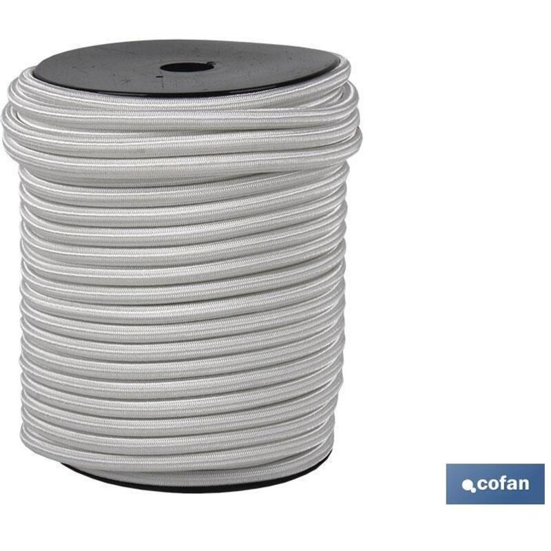 foto del prodotto cofan - corda elastica lattice 1 12 mm 25 m. bianco