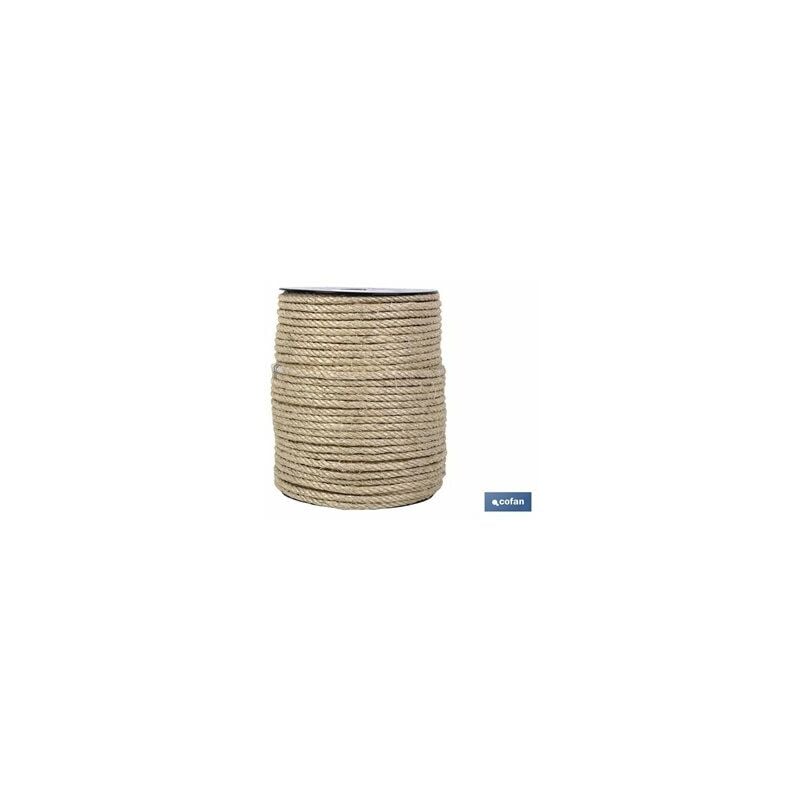 foto del prodotto cofan corda sisal 4 capi 6 mm 100 metri naturale