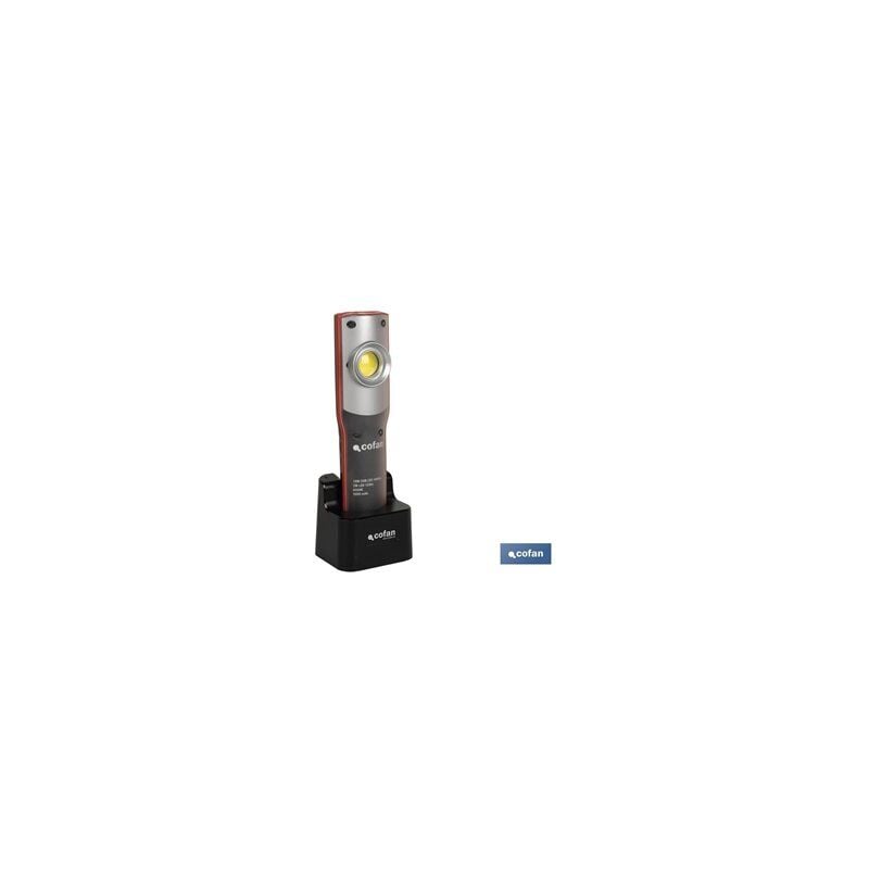 foto del prodotto cofan lampada da ispezione 10 w cob led 6500 k usb