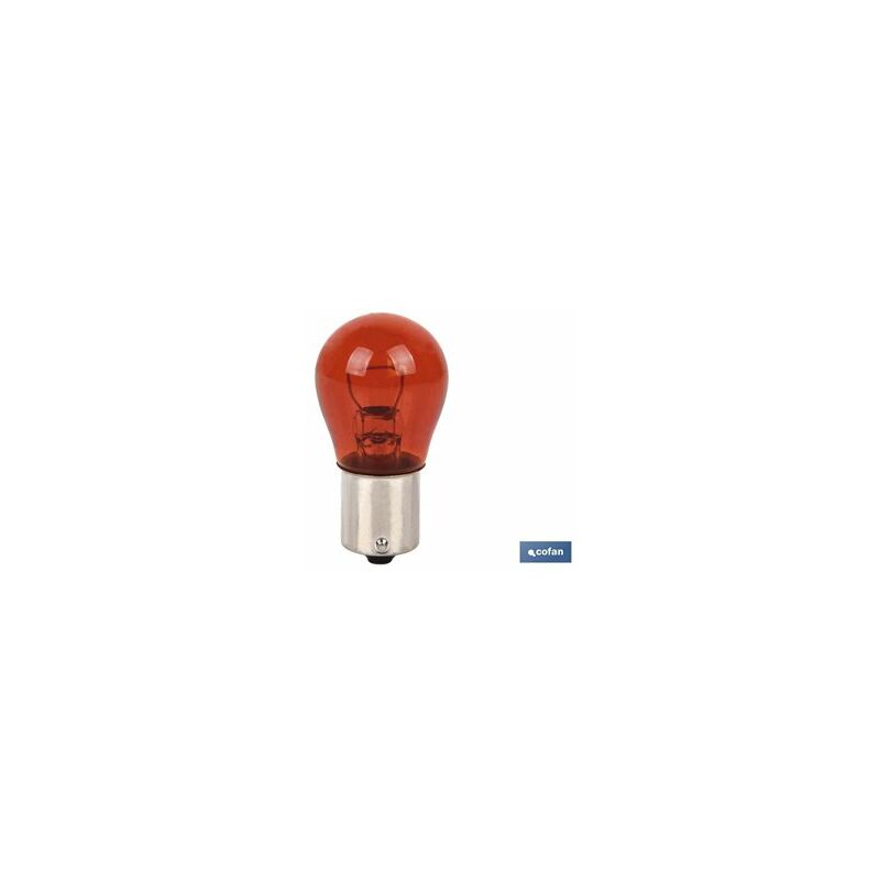 foto del prodotto cofan lampada py21w 12v ba15s ambra