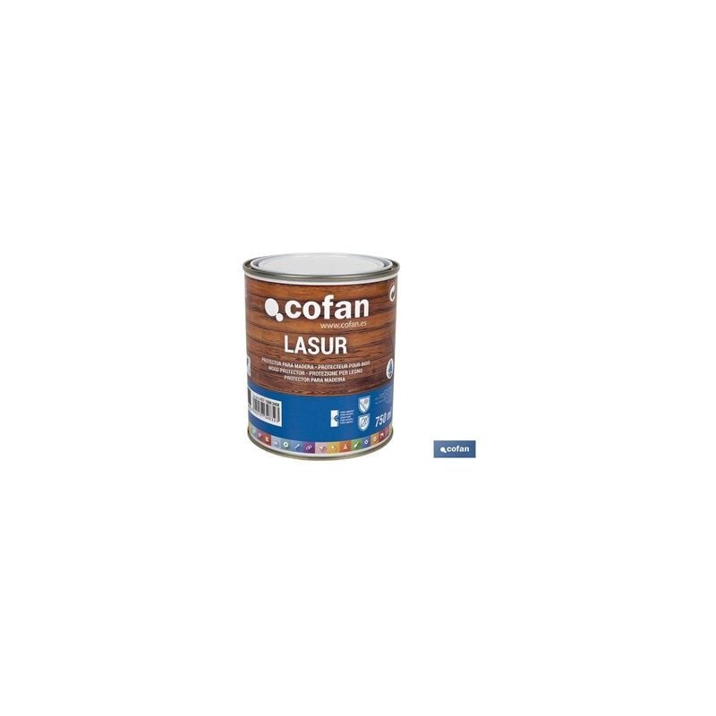 foto del prodotto cofan lasur protettore all acqua per legno di palissandro opaco 750 ml