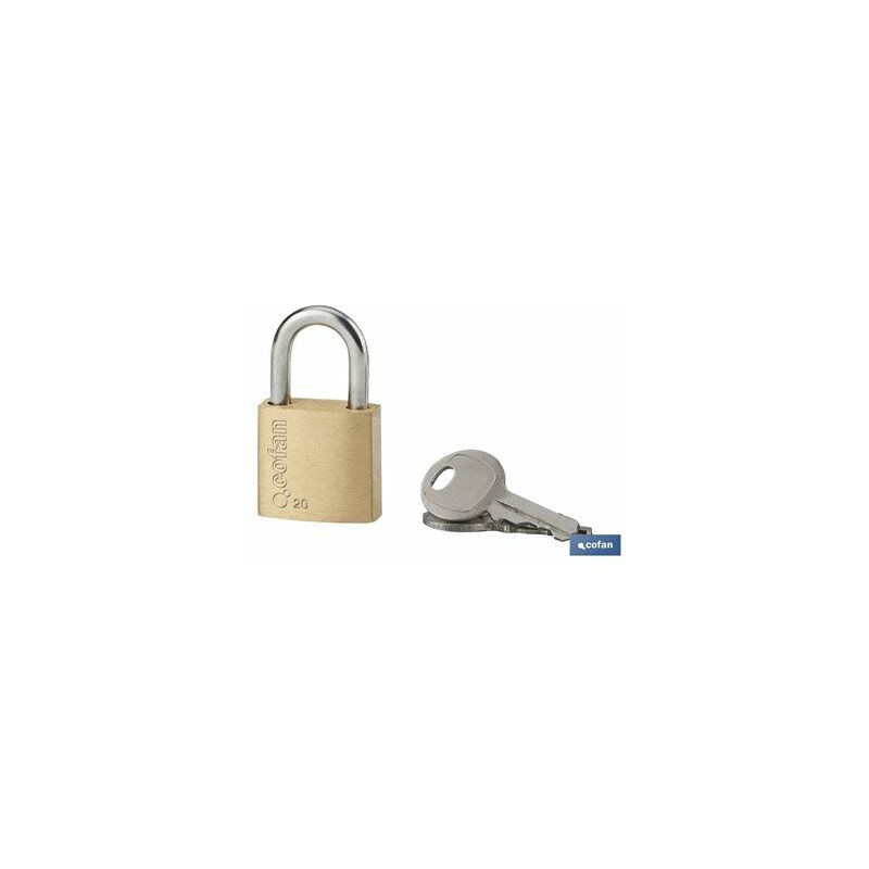 foto del prodotto cofan lucchetto in ottone quality plus da 25 mm