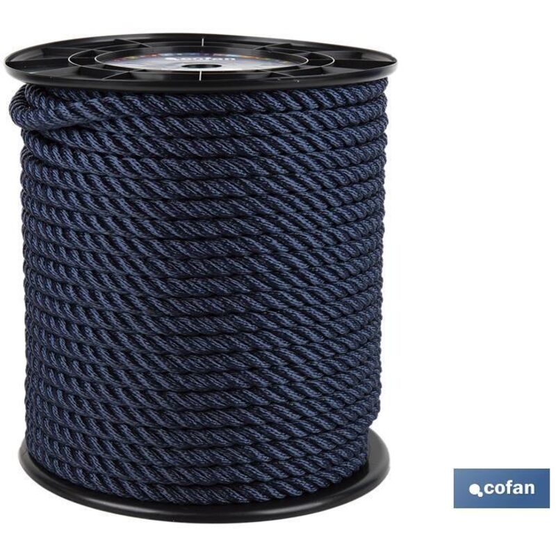 foto del prodotto cofan - mulinello capo ormeggio 10 mm 100 m navy