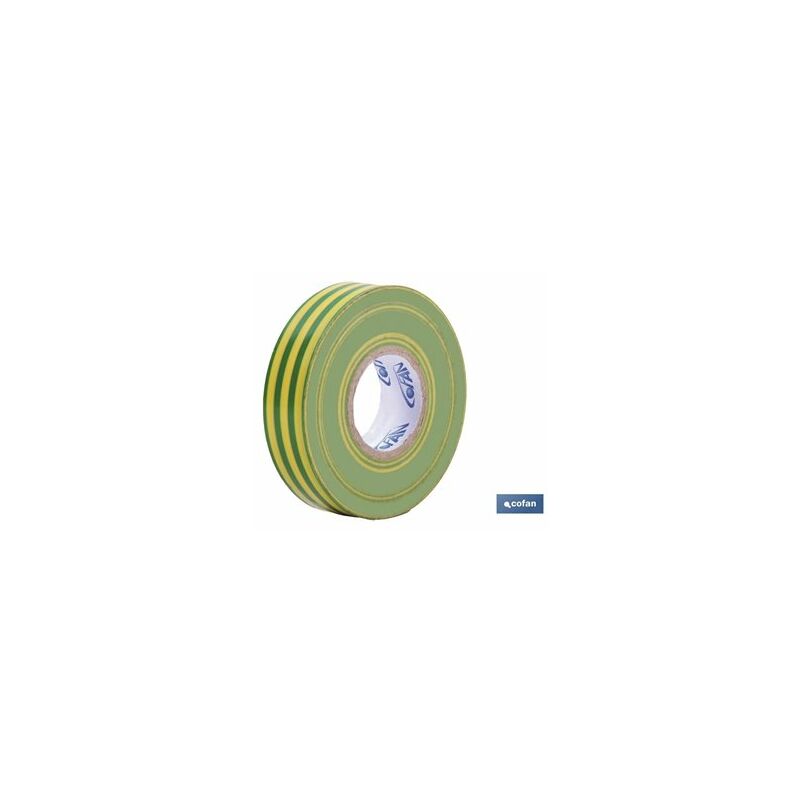 foto del prodotto cofan nastro isolante 180 micron messa a terra 19mmx20 metri