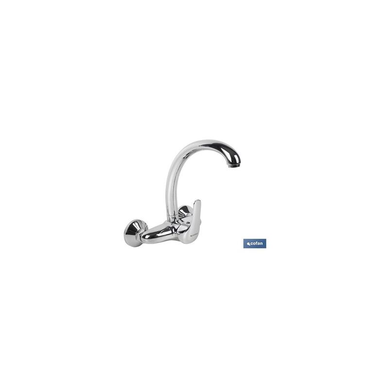 foto del prodotto cofan rubinetto bocca alta per cucina e lavanderia, monocomando 24x17,6x21cm per cartuccia ceramica 40mm