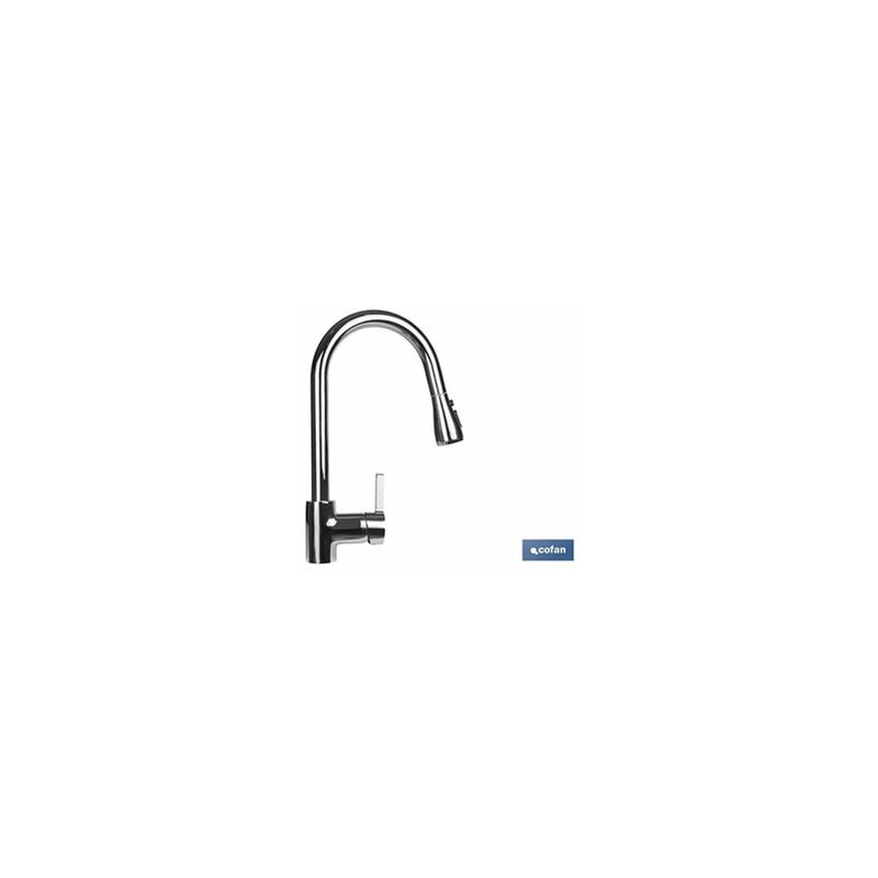 foto del prodotto cofan rubinetto da cucina monocomando con doccia 40mm modello nukuru