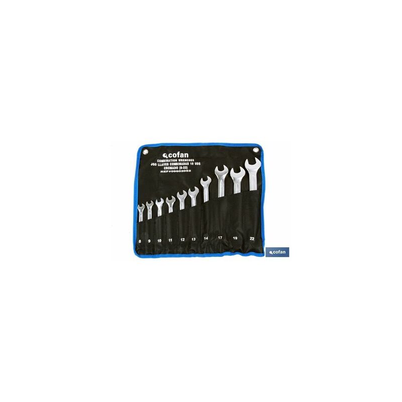 foto del prodotto cofan set 6 chiavi combinate da 8 a 19