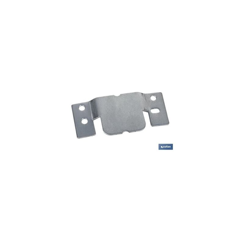foto del prodotto cofan set di 2 pezzi di lamiera di ancoraggio zincata 100 x 47 mm