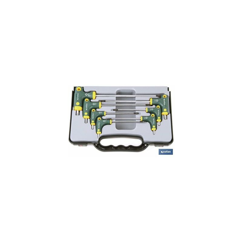 foto del prodotto cofan set di cacciaviti a t 7 pezzi torx