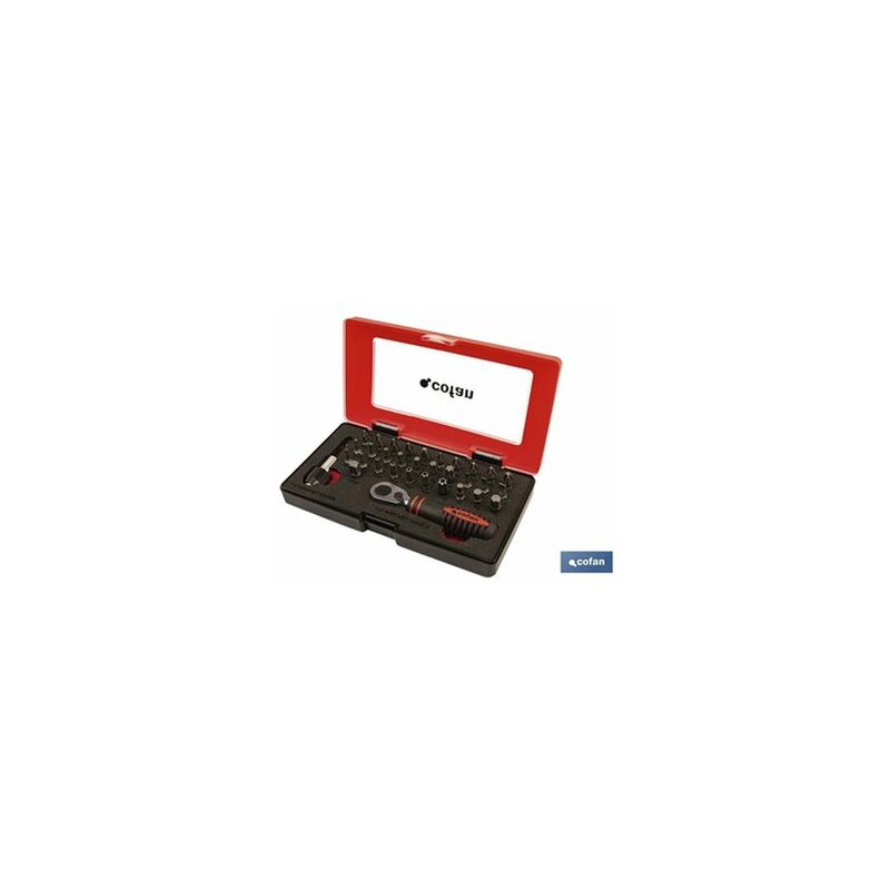 foto del prodotto cofan set mini cricchetto 1 4 con punte 33 pz. 