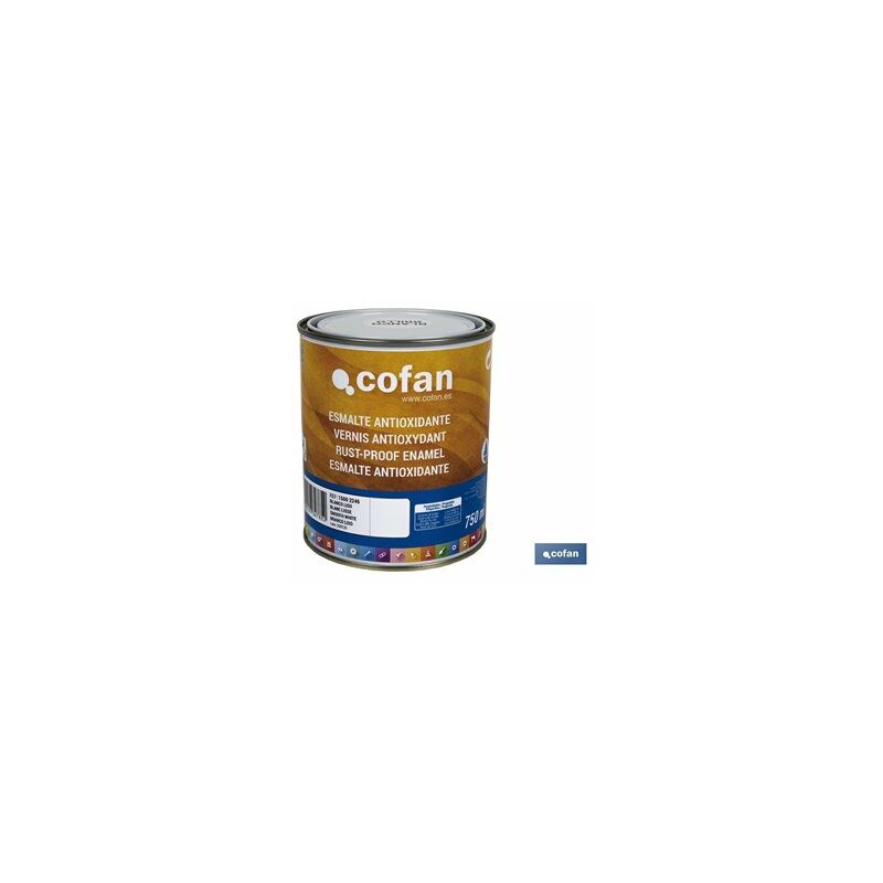 foto del prodotto cofan smalto antiossidante all acqua bianco liscio 750 ml