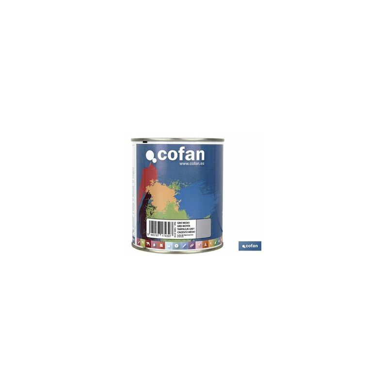 foto del prodotto cofan smalto sintetico 750 ml grigio medio