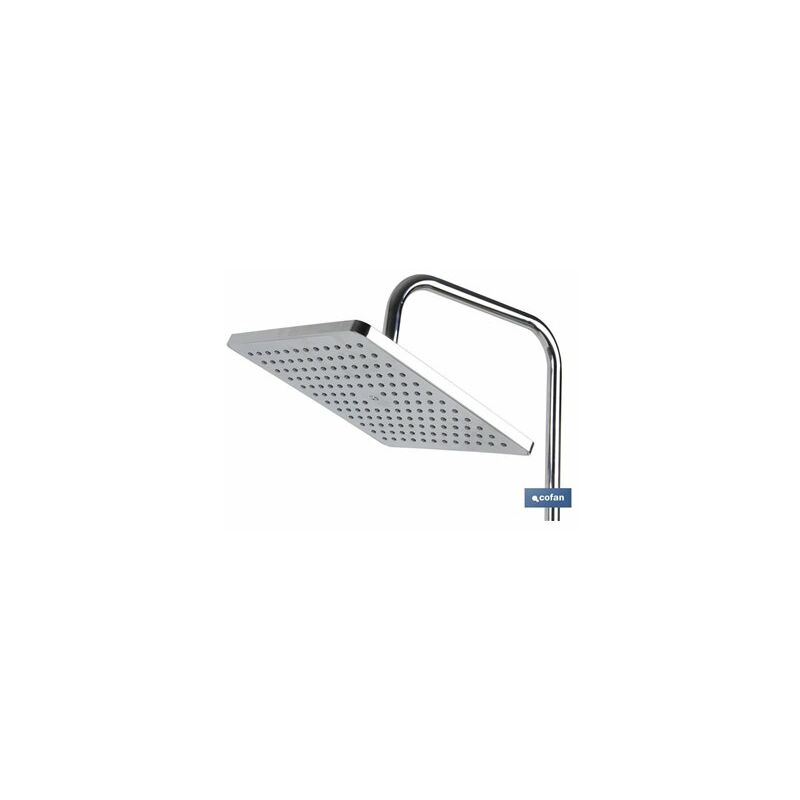 foto del prodotto cofan soffione doccia quadrato in ottone 30 cm