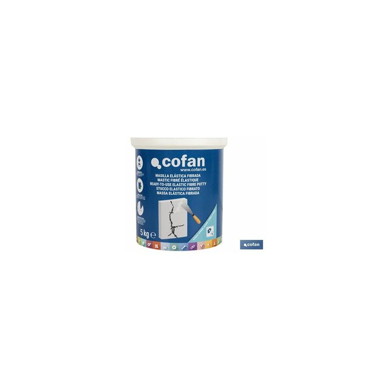 foto del prodotto cofan stucco fibrato elastico per esterni 5 kg
