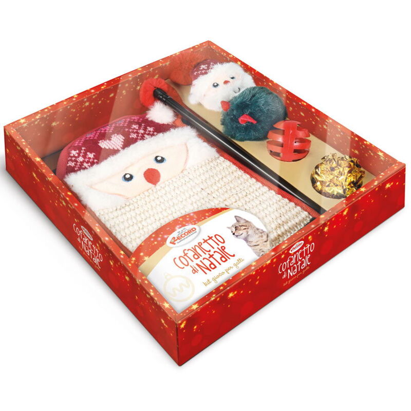 foto del prodotto cofanetto di natale per gatti con giochi