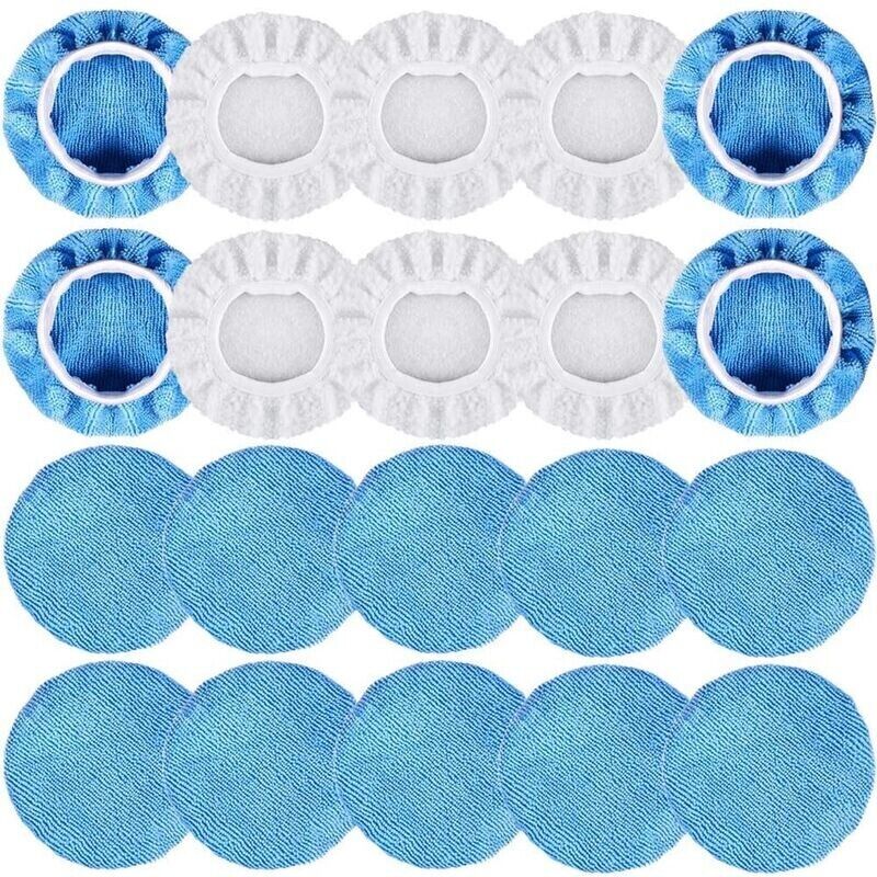 foto del prodotto cofani per lucidatura da 20 pezzi 125mm-150mm - cofano per lucidatura per lucidatura elastica per lucidatrice per auto