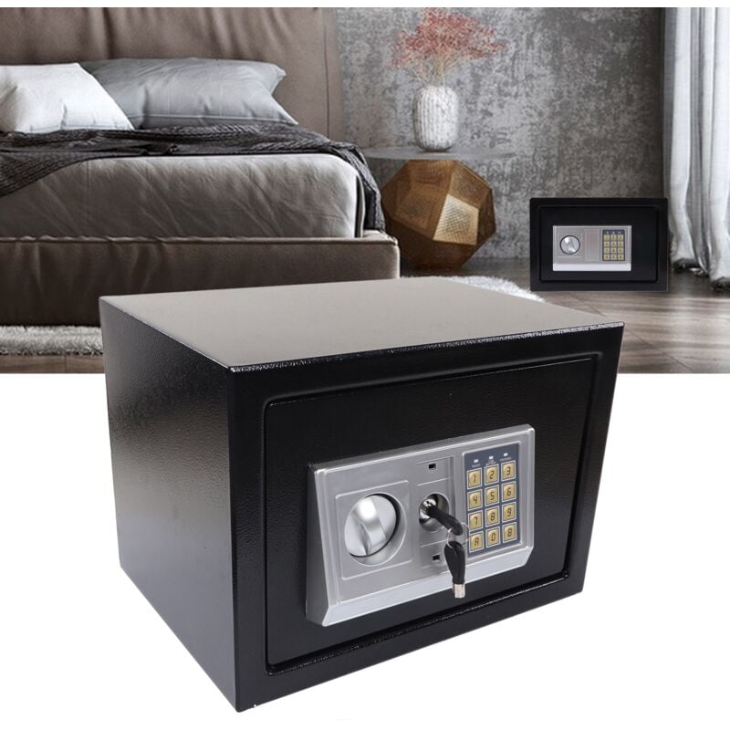foto del prodotto coffre fort num rique avec mot de passe et cl de d verrouillage, armoire de s curit domestique multifonctionnelle
