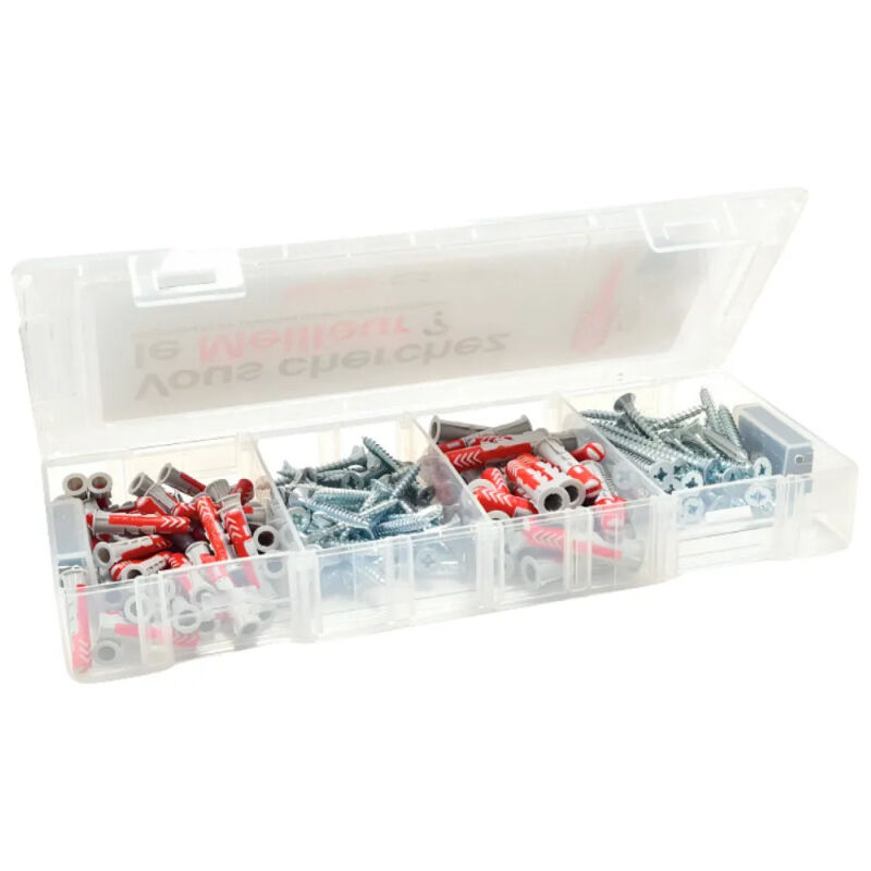 foto del prodotto coffret assortiment de chevilles duopower avec vis.