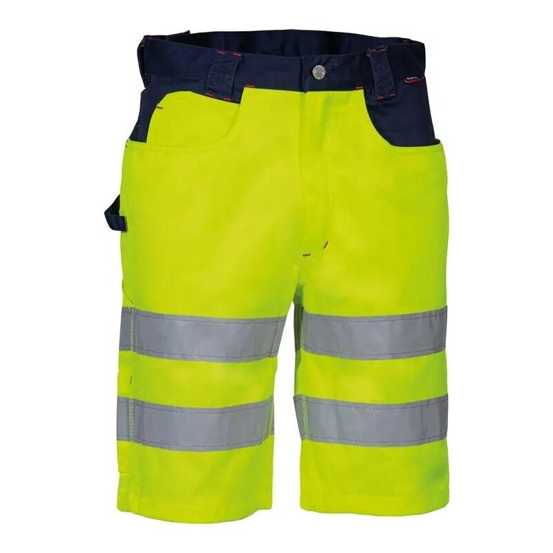 foto del prodotto cofra bvg52 bermuda lavoro visible giallo 52