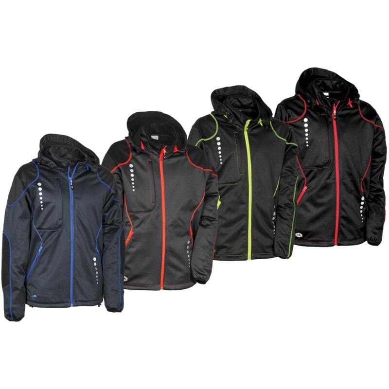 foto del prodotto cofra giacca da lavoro softshell jacuzia m nero rosso