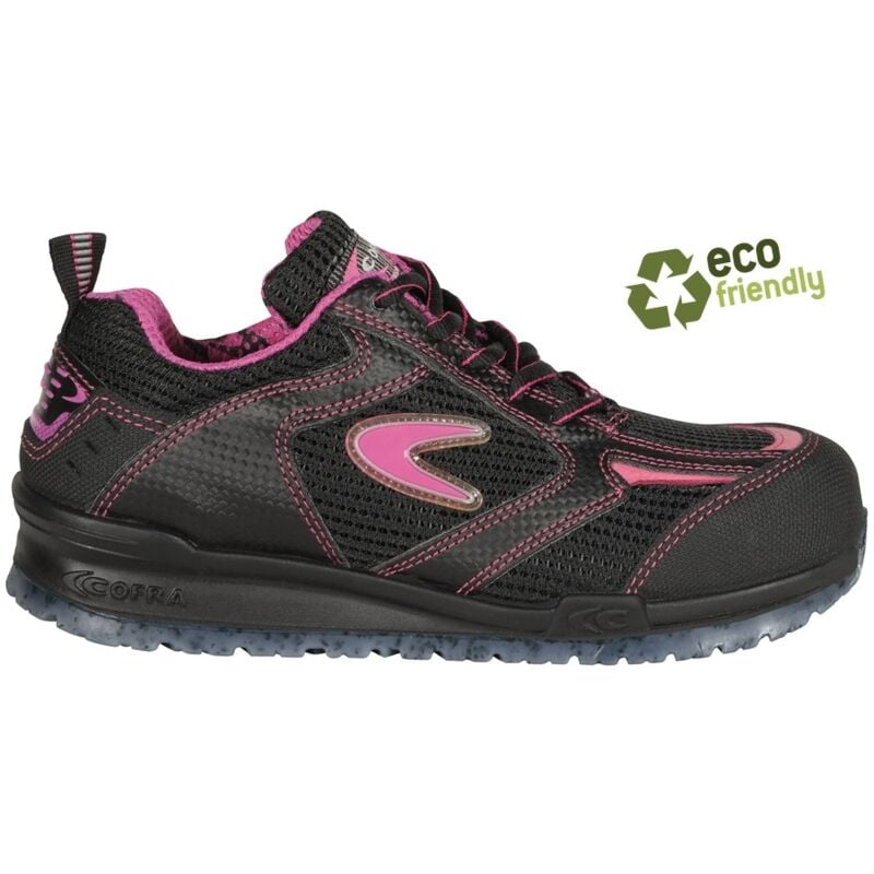 foto del prodotto cofra scarpe antinfortunistiche donna eva s1ps nero fuxia 40