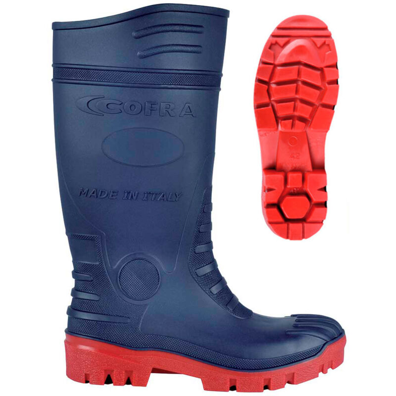 foto del prodotto cofra ss5t40 stivali pvc typhoon s5 ci lg fo sr blu rosso 46