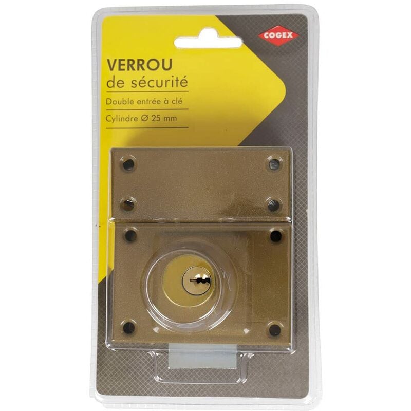 foto del prodotto cogex cilindri per serrature per porte serratura a doppio cilindro per porte esterne interne, serratura di sicurezza cilindro 25 mm viene