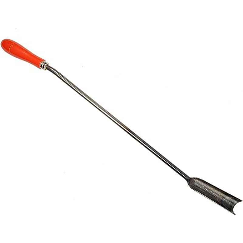 foto del prodotto cogliasparagi in acciaio forgiato con manico in legno 65cm falci