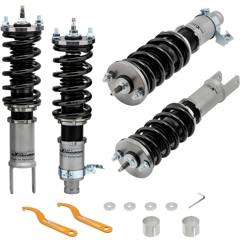 foto del prodotto coil spring over struts for honda civic 96 00 adjustable 24 way suspension kit