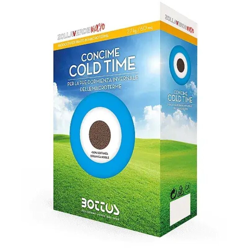 foto del prodotto cold time 2.7 kg - concime 4-3-8 per prato macroterme - bottos
