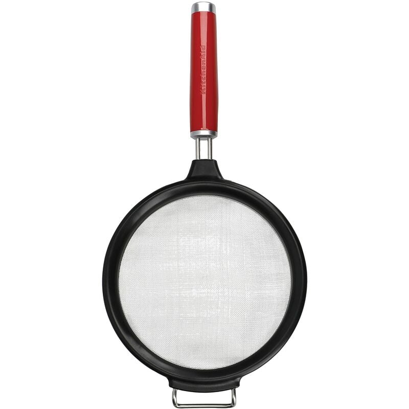 foto del prodotto colino da cucina a maglia fine in acciaio inossidabile color rosso imperiale kitchenaid