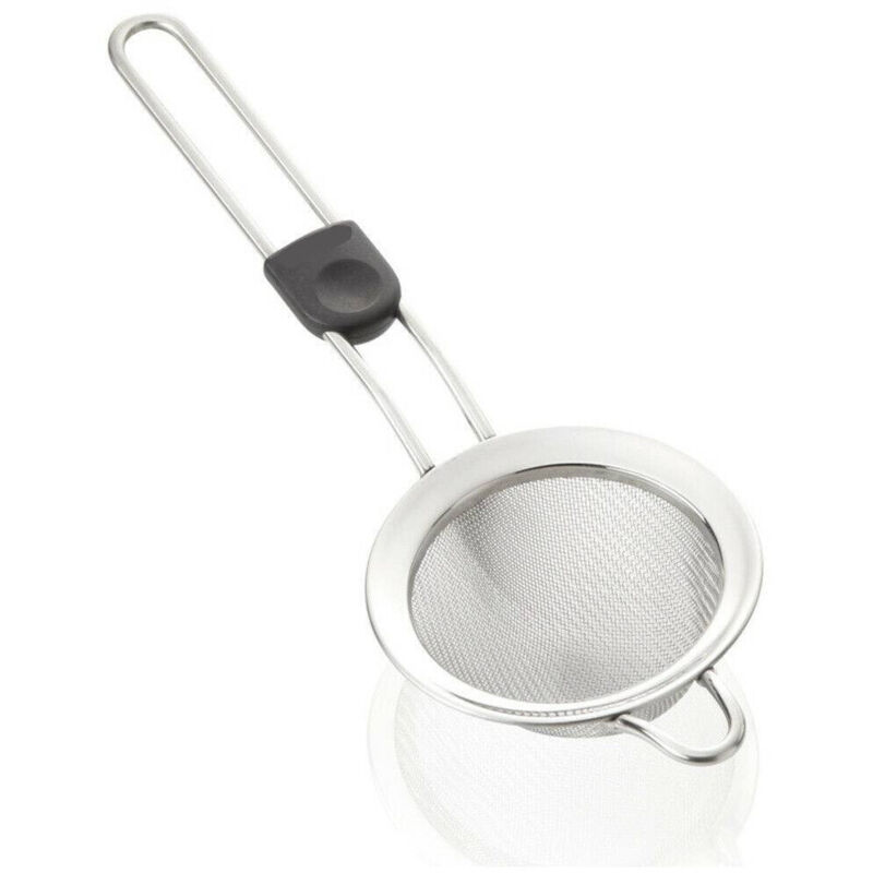 foto del prodotto colino da cucina passino diametro 7,5 cm in acciaio con manico incavo pollice trade shop traesio