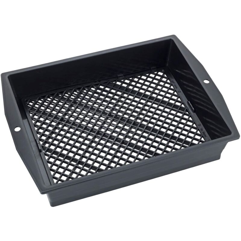 foto del prodotto colino da giardino con filtro regolabile, filtro da giardino con superficie extra grande per filtrare pietre, radici e foglie, utensili da giardino per la raccolta - maximex