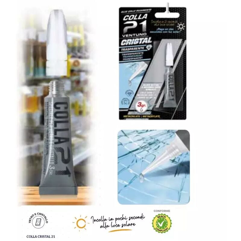 foto del prodotto colla 21 cristal blister 3 gr. offerta