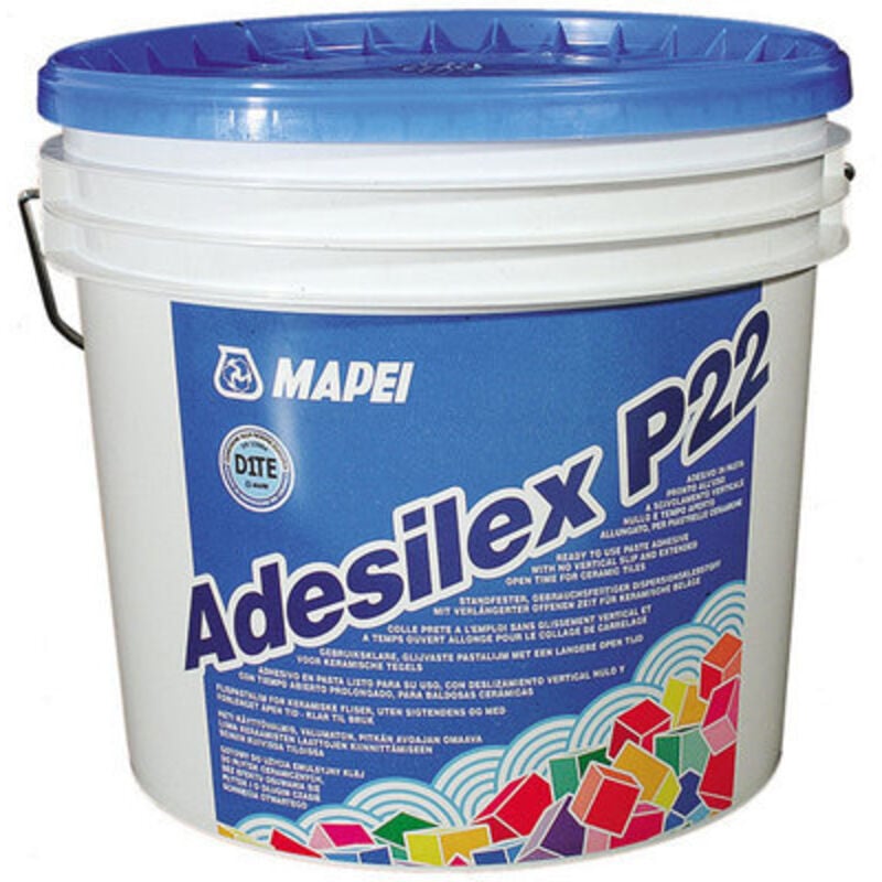 foto del prodotto colla adesivo in pasta per piastrelle ceramiche mattoni adesilex p22 mapei kg 5