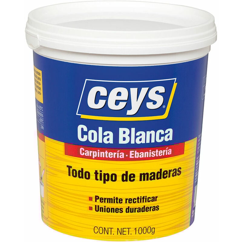 foto del prodotto colla bianca per legno 1kg barattolo 501704 ceys