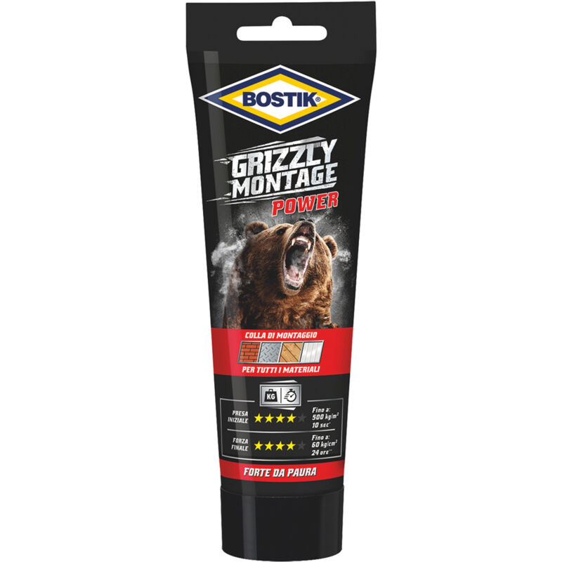 foto del prodotto colla grizzly montage power gr. 100 tubetto colore bianco.