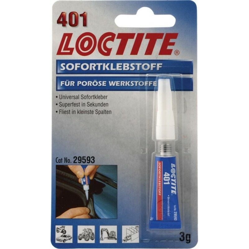 foto del prodotto colla loctite liquido 401 3g bl a 12 