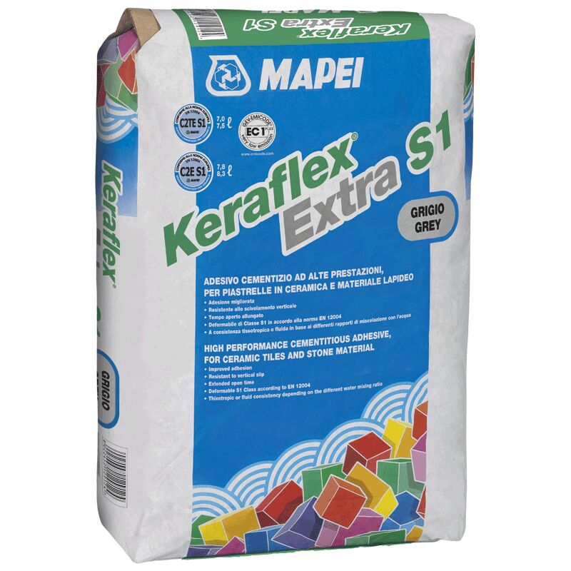 foto del prodotto colla mapei keraflex extra s1 grigio