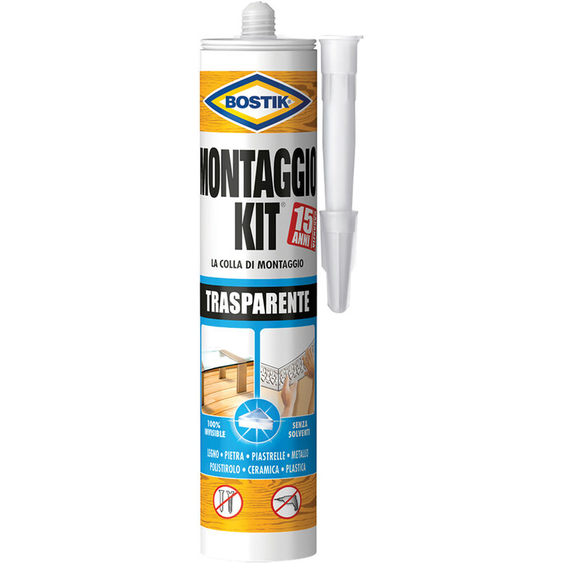 foto del prodotto colla montaggio kit trasparente gr. 310 cartuccia